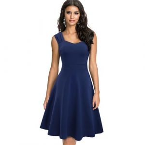 robe bleu marine femme