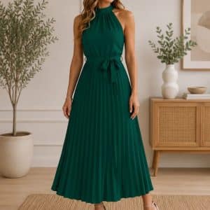robe plissée chic